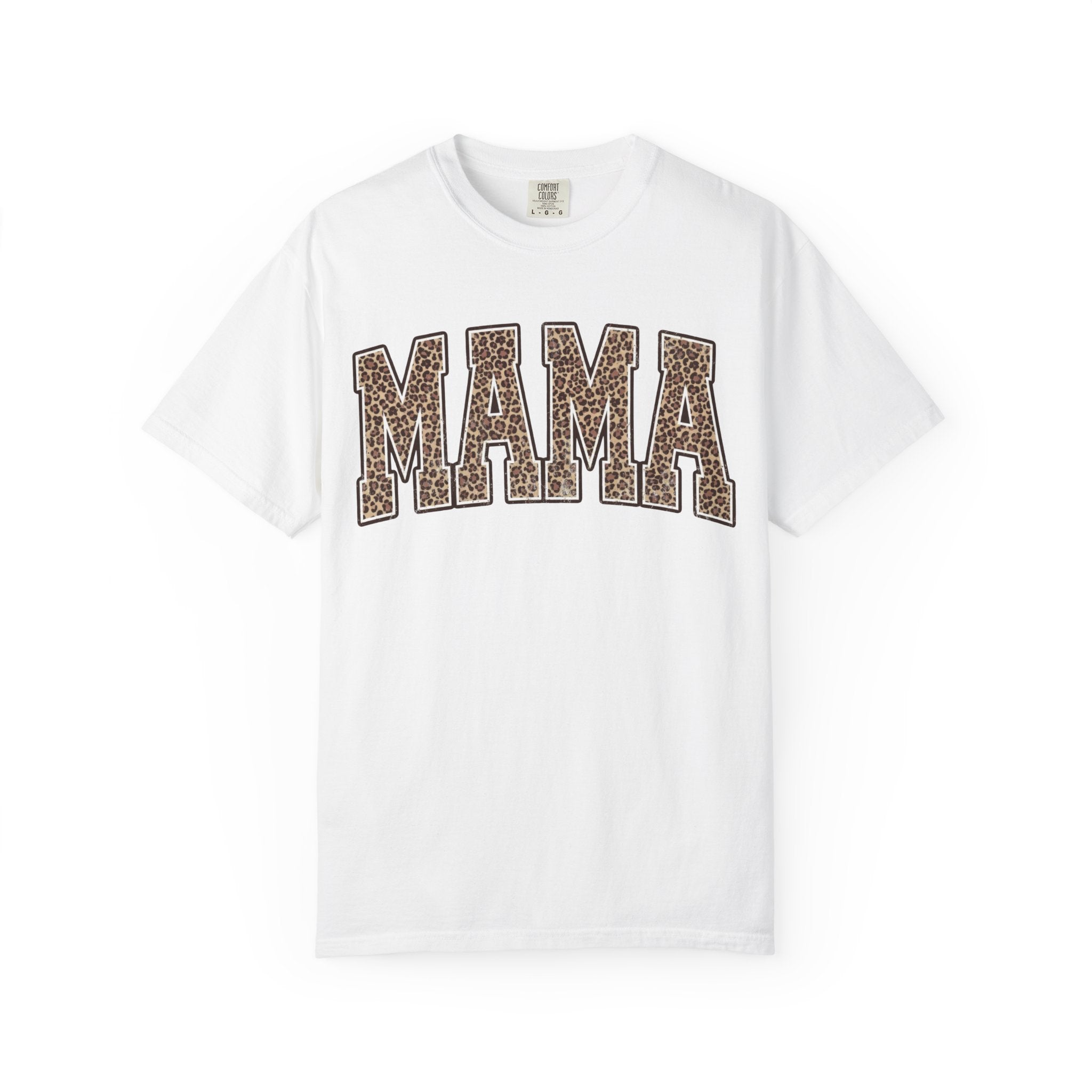 Mother Tee Comfort Colors®     MAMA — Leopard Print